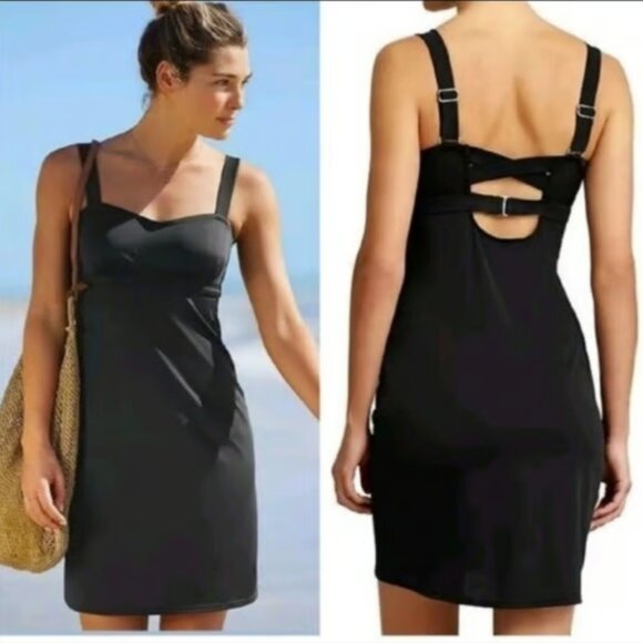 Athleta Women's Size 32D/DD Pura Swim Dress Coverup Bathing Suit NWT‎ - Picture 1 of 5